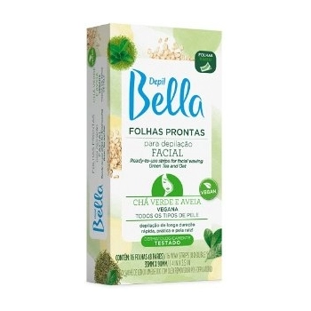 FOLHAS P/DEPILACAO FAC PRONTA DEPIL BELLA 16FLS CHA VERDE
