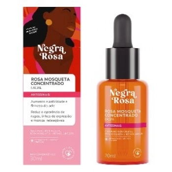 OLEO FACIAL ROSA MOSQUETA CONCENTRADO NEGRA ROSA 30ML ANTISSINAIS