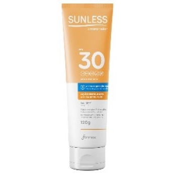 PROT SOLAR SUNLESS FARMAX 120G FPS30 COM REPELENTE