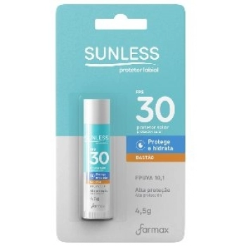 PROT LABIAL SUNLESS FARMAX BASTAO 4,5G FPS30