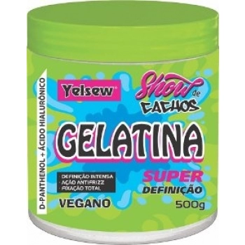 GELATINA YELSEW 500G SHOW DE CACHOS D PANTENOL/ACIDO HIALURONICO