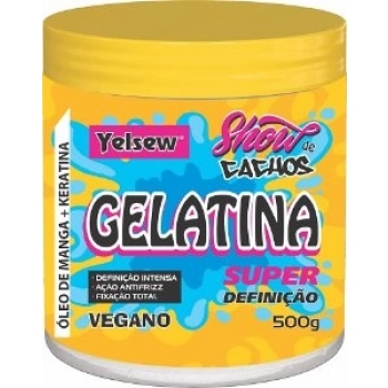 GELATINA YELSEW 500G SHOW DE CACHOS OLEO DE MANGA/KERATINA
