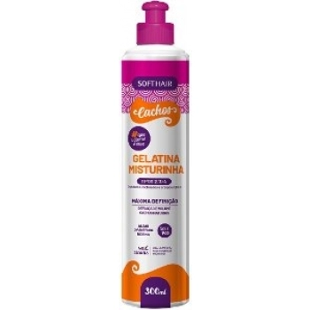 GELATINA CACHOS SOFT HAIR 300ML MISTURINHA TIPOS 2/3/4