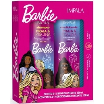 KIT BARBIE SH + COND 250ML PRAIA E PISCINA