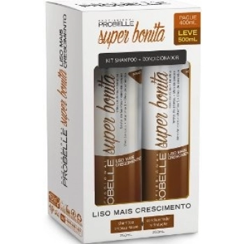 KIT PROBELLE SUPER BONITA SH+COND 250ML LV 500ML PG400ML LISO+CRESCIMENTO