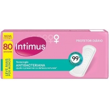 ABS INTIMUS PROT DIARIO C/80 LV MAIS PG MENOS ANTIBACTERIANA S/ABAS