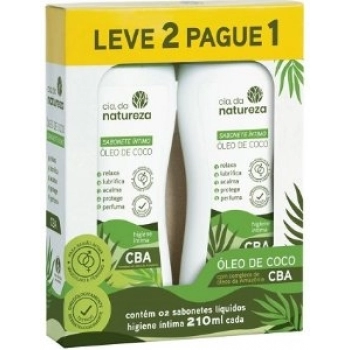 SAB LIQ INTIMO CIA DA NATUREZA 210ML OLEO DE COCO CBA - L2P1