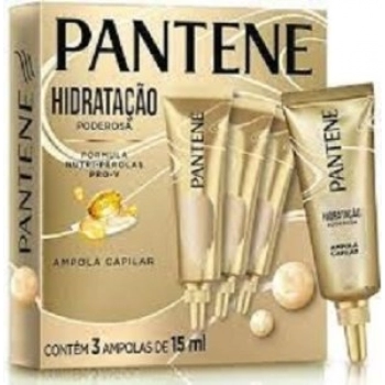 AMPOLA TRAT PANTENE 15ML C/03UN HIDRATACAO PODEROSA