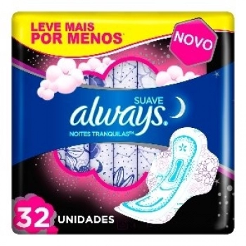 ABS ALWAYS NOITES TRANQUILHAS C/32 C/ABAS SUAVE LV+POR-