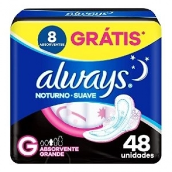ABS ALWAYS NOTURNO G C/48 C/ABAS SUAVE GTS 8UN