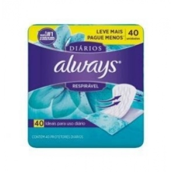 ABS ALWAYS PROTETOR DIARIO C/40 RESPIRAVEIS LV+PG-