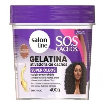 GELATINA S LINE SOS CACHOS 400G SUPER OLEOS