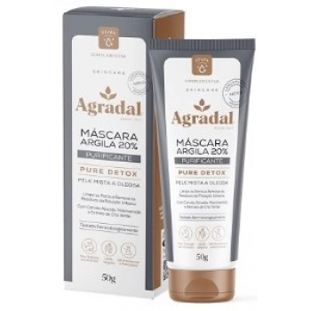MASC FACIAL AGRADAL 50G ARGILA 20% PURIF PURE DETOX