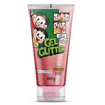 GEL TURMA DA MONICA 180GR PARA CORPO E CAB C/GLITER