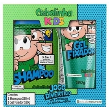 KIT TURMA DA MONICA SH 3 EM 1 260ML + GEL FIX CEBOLINHA