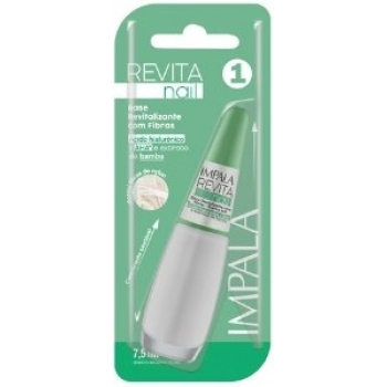 ESM IMPALA BL REVITA NAIL 7,5ML BASE REVITAL C/ FIBRAS BRANCO SOFT CX 6.0