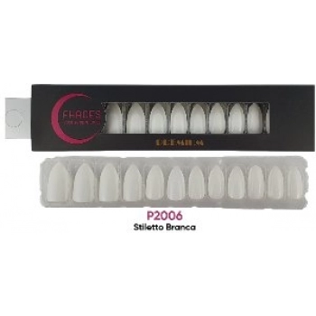 UNHAS FHACES STILETTO COLORS PREMIUM C/28 BRANCA NEVE