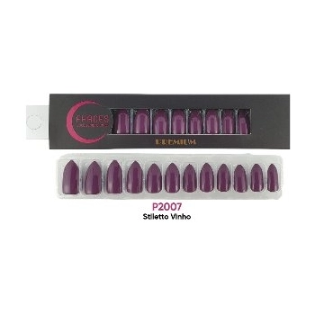 UNHAS FHACES STILETTO COLORS PREMIUM C/28 VINHO