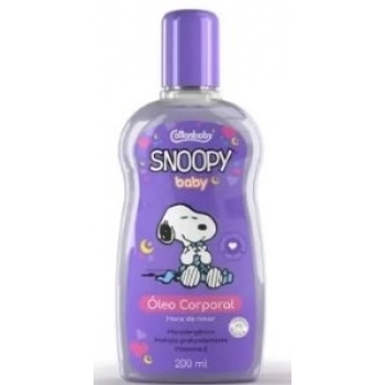 OLEO CORPORAL COTTONBABY SNOOPY BABY 200ML HORA DE NINAR