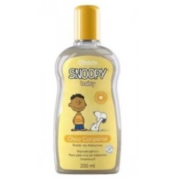 OLEO CORPORAL COTTONBABY SNOOPY BABY 200ML PODER DA MELANINA