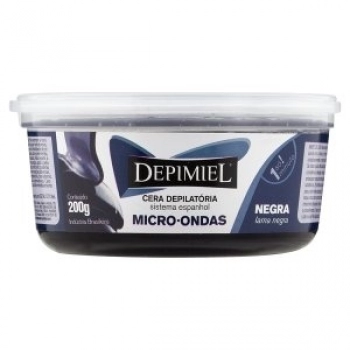 CERA MICRO-ONDAS DEPIMIEL 200G NEGRA