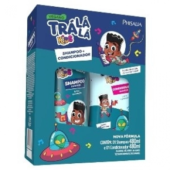 KIT TRA LA LA SH+COND KIDS 480ML NUTRIKIDS AZUL