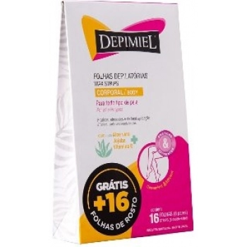 FOLHAS P/DEPILACAO CORPORAL PRONTA DEPIMIEL 16FLS TRADICIONAL
