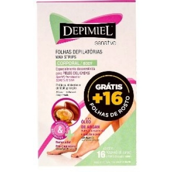 FOLHAS P/DEPILACAO CORPORAL PRONTA DEPIMIEL 16FLS SENSITIVE