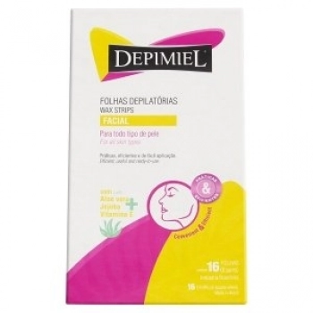 FOLHAS P/DEPILACAO FACIAL PRONTA DEPIMIEL 16FLS TRADICIONAL