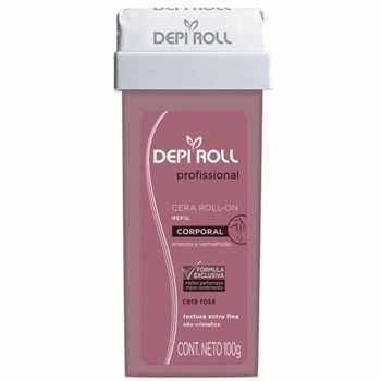 CERA REFIL ROLL ON TAMPA FIXA DEPI ROLL 100GR ROSA
