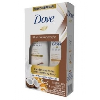 KIT DOVE SH 350ML+COND 175ML OLEO DE COCO E CURCUMA