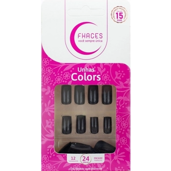 UNHAS FHACES COLORS C/24 UNIVERSO BLACK