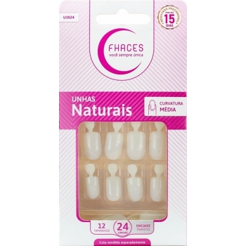 UNHAS FHACES NATURAL C/24 CURV MEDIA