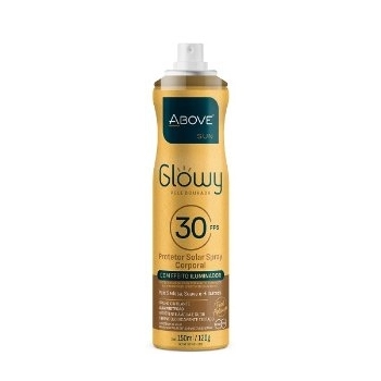 PROTETOR SOLAR ABOVE SUN 150ML ILUMINADOR GLOWY 30FPS DOURADA