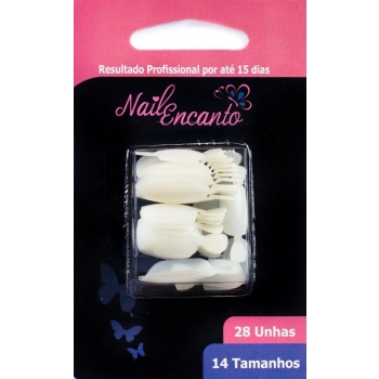 UNHAS FHACES NAIL ENCANTO CART C/24 QUADR CURTA