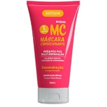 MASC CAP CONDICIONANTE SOFT HAIR 190ML CRUSH RECONSTRUCAO