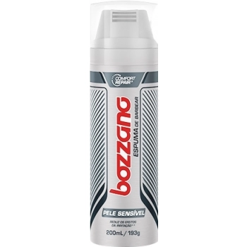 ESPUMA BARBEAR BOZZANO 190GR PELE SENSIVEL - AZUL