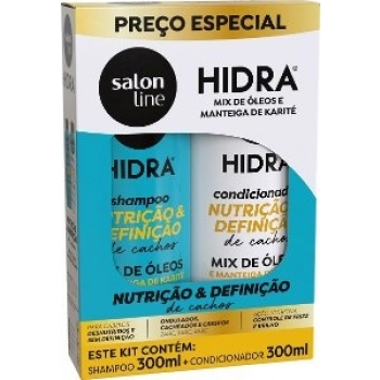 KIT S LINE SH+COND HIDRA 300ML NUTRICAO MIX DE OLEOS/MANTEIGA KAKITE