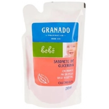 SAB LIQ BEBE GRANADO GLICERINA REFIL 250ML CALENDULA