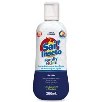 REPELENTE SAI INSETO NUTRIEX 200ML FAMILY KIDS ATE 4H LOCAO