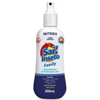 REPELENTE SAI INSETO NUTRIEX 200ML FAMILY ATE 4H SPRAY