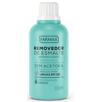 REMOVEDOR DE ESM FARMAX 100ML SEM ACETONA ARGAN