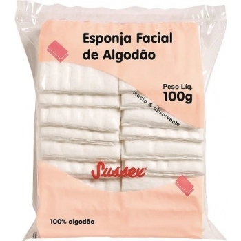 ALGODAO SUSSEX 100GR ESPONJA LIMPEZA FACIAL