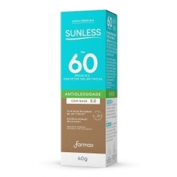 PROT SOLAR FACIAL SUNLESS FARMAX 40G FPS60 COM BASE 5.0