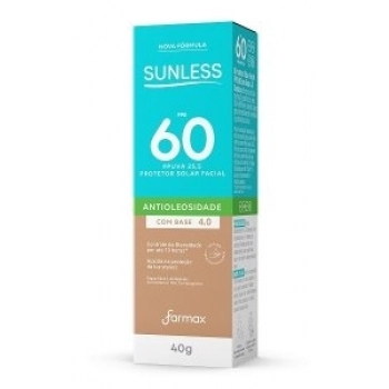 PROT SOLAR FACIAL SUNLESS FARMAX 40G FPS60 COM BASE 4.0