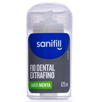 FIO DENTAL SANIFILL 125M LV+PG- EXTRA FINO MENTA