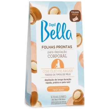FOLHAS P/DEPILACAO CORP PRONTA DEPIL BELLA 16FLS ARGAN 1212