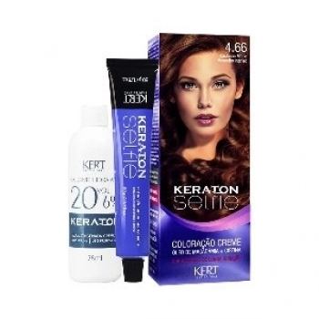 TINT KERATON SELFIE 4.66 CASTANHO MEDIO VERMELHO INTENSO
