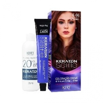 TINT KERATON SELFIE 6.66 LOURO ESCURO VERMELHO INTENSO