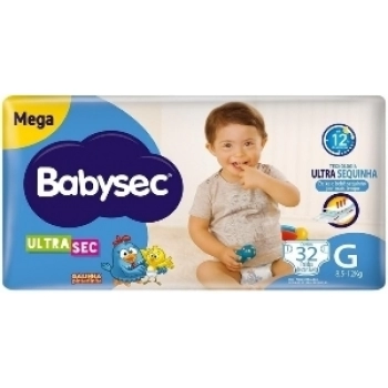 FRALDA BABYSEC ULTRA MEGA TAM G C/32